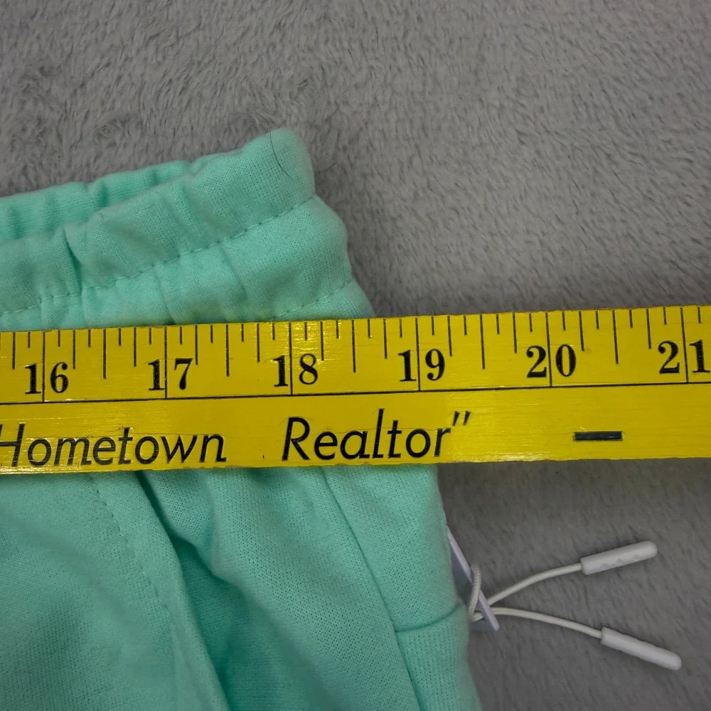 True‎ Born Knit Shorts Mens 2XL Mint Green Zipper Pockets Drawstring Streetwear
